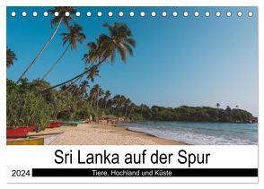 Sri Lanka auf der Spur – Tiere, Hochland und Küste (Tischkalender 2024 DIN A5 quer), CALVENDO Monatskalender von Time,  Secluded