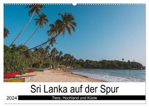 Sri Lanka auf der Spur – Tiere, Hochland und Küste (Wandkalender 2024 DIN A2 quer), CALVENDO Monatskalender von Time,  Secluded