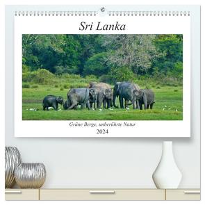 Sri Lanka, Grüne Berge – unberührte Natur (hochwertiger Premium Wandkalender 2024 DIN A2 quer), Kunstdruck in Hochglanz von Böck,  Herbert