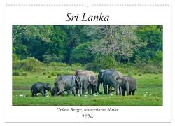 Sri Lanka, Grüne Berge – unberührte Natur (Wandkalender 2024 DIN A2 quer), CALVENDO Monatskalender von Böck,  Herbert