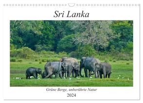 Sri Lanka, Grüne Berge – unberührte Natur (Wandkalender 2024 DIN A3 quer), CALVENDO Monatskalender von Böck,  Herbert