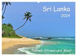 Sri Lanka, Palmen, Strand und Meer (Wandkalender 2024 DIN A2 quer), CALVENDO Monatskalender von Böck,  Herbert