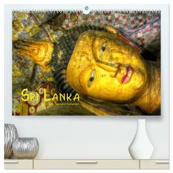 Sri Lanka – Tempel, Tee und Elefanten (hochwertiger Premium Wandkalender 2024 DIN A2 quer), Kunstdruck in Hochglanz von Stamm,  Dirk