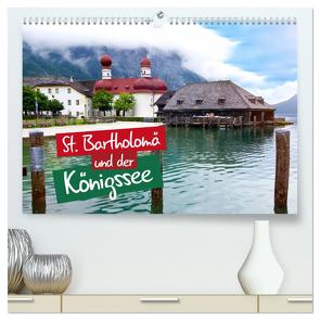 St. Bartholomä und der Königssee (hochwertiger Premium Wandkalender 2024 DIN A2 quer), Kunstdruck in Hochglanz von Seidel,  Falko