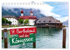 St. Bartholomä und der Königssee (Tischkalender 2024 DIN A5 quer), CALVENDO Monatskalender von Seidel,  Falko