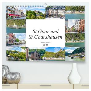 St. Goar und St. Goarshausen Impressionen (hochwertiger Premium Wandkalender 2024 DIN A2 quer), Kunstdruck in Hochglanz von Meutzner,  Dirk