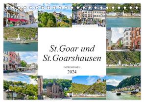 St. Goar und St. Goarshausen Impressionen (Tischkalender 2024 DIN A5 quer), CALVENDO Monatskalender von Meutzner,  Dirk