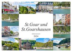 St. Goar und St. Goarshausen Impressionen (Wandkalender 2024 DIN A4 quer), CALVENDO Monatskalender von Meutzner,  Dirk