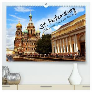 St. Petersburg (hochwertiger Premium Wandkalender 2024 DIN A2 quer), Kunstdruck in Hochglanz von le Plat,  Patrick