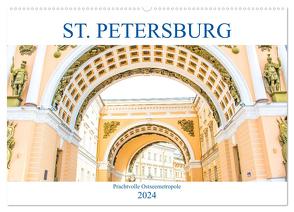 St. Petersburg – Prachtvolle Ostseemetropole (Wandkalender 2024 DIN A2 quer), CALVENDO Monatskalender von pixs:sell,  pixs:sell