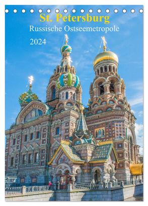 St. Petersburg – Russische Ostseemetropole (Tischkalender 2024 DIN A5 hoch), CALVENDO Monatskalender von pixs:sell,  pixs:sell