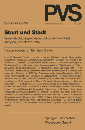 Staat und Stadt von Blanke,  Bernhard