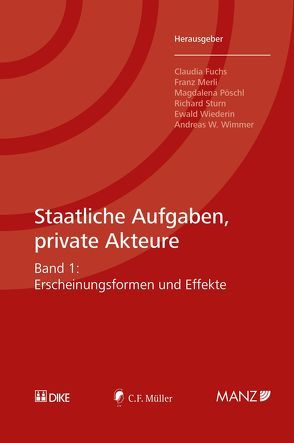 Staatliche Aufgaben, private Akteure von Fuchs,  Claudia, Merli,  Franz, Pöschl,  Magadalena, Sturn,  Richard