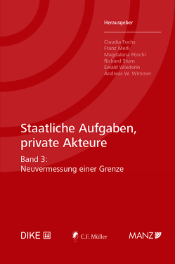 Staatliche Aufgaben, private Akteure von Fuchs,  Claudia, Merli,  Franz, Pöschl,  Magdalena, Sturn,  Richard, Wiederin,  Ewald, Wimmer,  Andreas W.