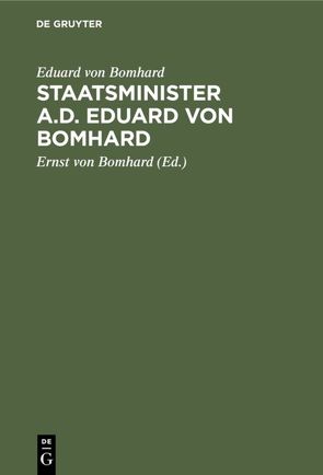 Staatsminister a.D. Eduard von Bomhard von Bomhard,  Eduard von, Bomhard,  Ernst von