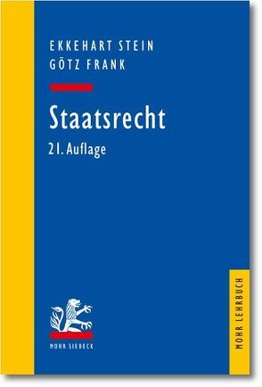 Staatsrecht von Frank,  Götz, Stein,  Ekkehart