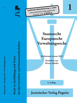 Staatsrecht/Europarecht/Verwaltungsrecht von Schaller,  Werner