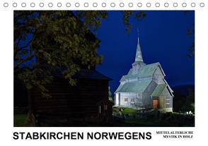 Stabkirchen Norwegens – Mittelalterliche Mystik in Holz (Tischkalender 2021 DIN A5 quer) von Hallweger,  Christian