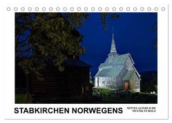 Stabkirchen Norwegens – Mittelalterliche Mystik in Holz (Tischkalender 2024 DIN A5 quer), CALVENDO Monatskalender von Hallweger,  Christian