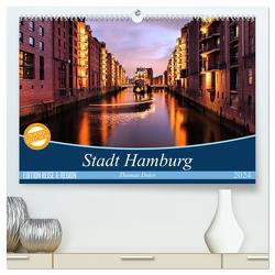 Stadt Hamburg (hochwertiger Premium Wandkalender 2024 DIN A2 quer), Kunstdruck in Hochglanz von Thomas Deter,  ©
