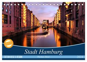 Stadt Hamburg (Tischkalender 2024 DIN A5 quer), CALVENDO Monatskalender von Thomas Deter,  ©