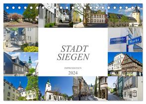 Stadt Siegen Impressionen (Tischkalender 2024 DIN A5 quer), CALVENDO Monatskalender von Meutzner,  Dirk