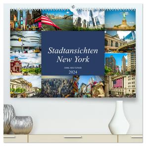 Stadtansichten New York (hochwertiger Premium Wandkalender 2024 DIN A2 quer), Kunstdruck in Hochglanz von Meutzner,  Dirk