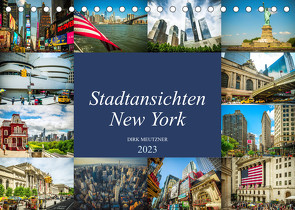 Stadtansichten New York (Tischkalender 2023 DIN A5 quer) von Meutzner,  Dirk