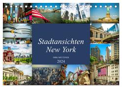 Stadtansichten New York (Tischkalender 2024 DIN A5 quer), CALVENDO Monatskalender von Meutzner,  Dirk
