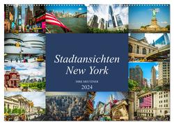 Stadtansichten New York (Wandkalender 2024 DIN A2 quer), CALVENDO Monatskalender von Meutzner,  Dirk