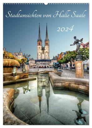 Stadtansichten von Halle Saale 2024 (Wandkalender 2024 DIN A2 hoch), CALVENDO Monatskalender von Friebel,  Oliver