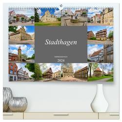 Stadthagen Impressionen (hochwertiger Premium Wandkalender 2024 DIN A2 quer), Kunstdruck in Hochglanz von Meutzner,  Dirk