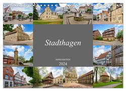 Stadthagen Impressionen (Wandkalender 2024 DIN A4 quer), CALVENDO Monatskalender von Meutzner,  Dirk