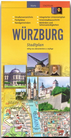 Stadtplan WÜRZBURG – Plano