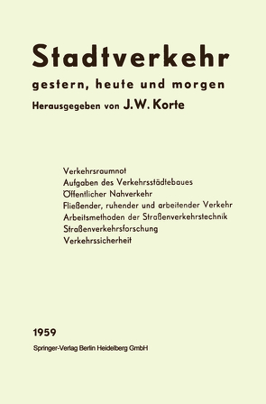 Stadtverkehr von Hollatz,  Josef W., Korte,  Josef Wilhelm