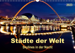 Städte der Welt – Skylines in der Nacht (Wandkalender 2023 DIN A3 quer) von Roder,  Peter