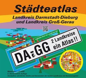 Städteatlas Landkreis Darmstadt-Dieburg und Landkreis Groß-Gerau von Messer,  Michael