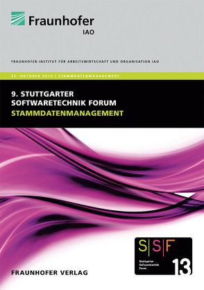Stammdatenmanagement. von Engelbach,  Wolf, Spath,  Dieter, Weisbecker,  Anette
