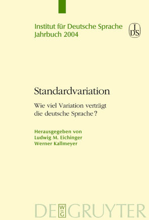 Standardvariation von Eichinger,  Ludwig, Kallmeyer,  Werner