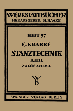 Stanztechnik von Haake,  H., Krabbe,  Erich