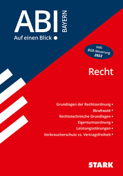 STARK Abi – auf einen Blick! Wirtschaft/Recht Bayern: Recht von Zirkenbach,  Tino