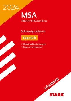 STARK Lösungen zu Original-Prüfungen und Training MSA 2024 – Deutsch – Schleswig-Holstein
