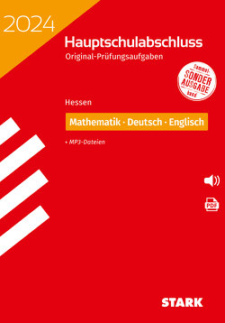 STARK Original-Prüfungen Hauptschulabschluss 2024 – Mathematik, Deutsch, Englisch – Hessen