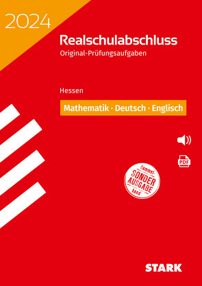 STARK Original-Prüfungen Realschulabschluss 2024 – Mathematik, Deutsch, Englisch – Hessen