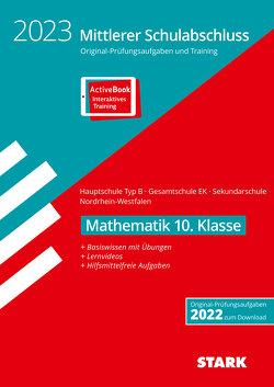 STARK Original-Prüfungen und Training – Mittlerer Schulabschluss 2023 – Mathematik – Hauptschule Typ B/ Gesamtschule EK/Sekundarschule – NRW