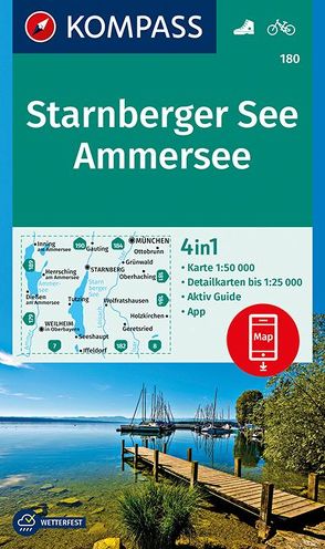 KOMPASS Wanderkarte Starnberger See, Ammersee von KOMPASS-Karten GmbH