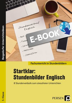 Startklar: 8 Stundenbilder Englisch 5. Klasse von Bojes,  Manfred