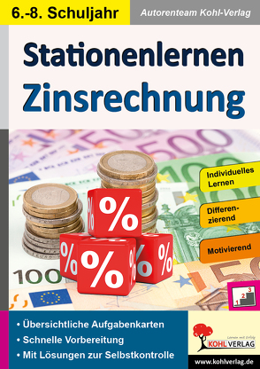 Stationenlernen Zinsrechnung von Autorenteam Kohl-Verlag