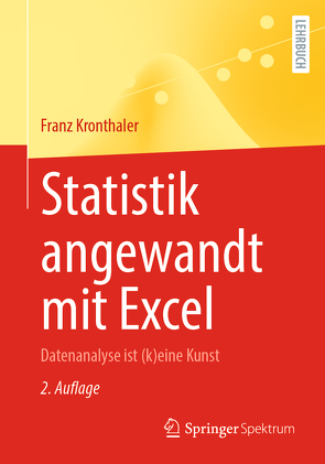Statistik angewandt mit Excel von Kronthaler,  Franz
