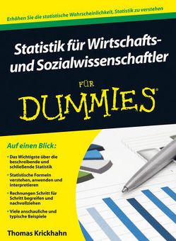 Statistik für Wirtschafts- und Sozialwissenschaftler für Dummies von Krickhahn,  Thomas